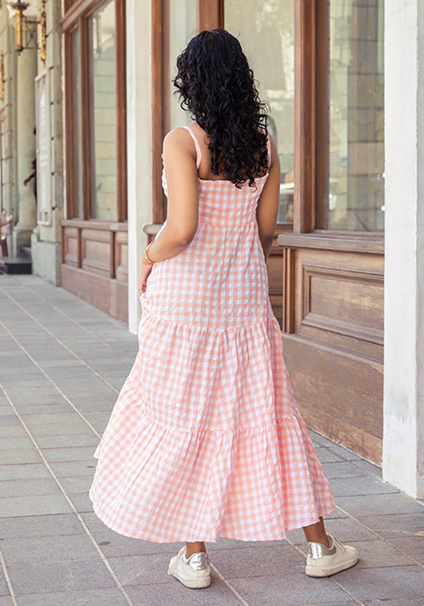 RHEIN PINK MAXI DRESS
